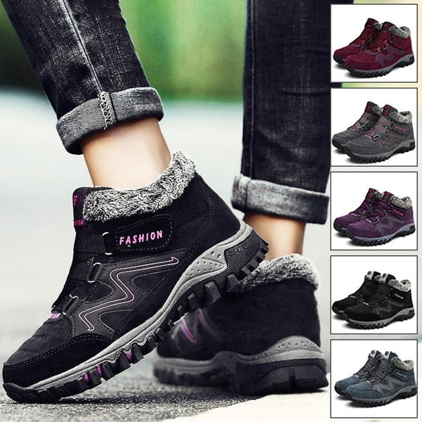 🥾 ¡50% DE DESCUENTO! ❄️ Botas de invierno cálidas para mujer – impermeables, suela con agarre y comodidad forrada 🧦