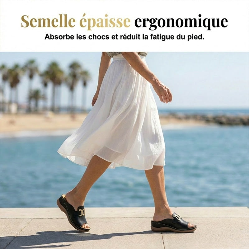 💞Máxima comodidad - Sandalias de cuña ortopédicas cómodas para mujer