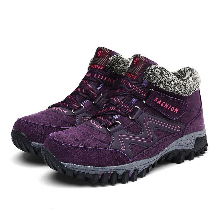 🥾 ¡50% DE DESCUENTO! ❄️ Botas de invierno cálidas para mujer – impermeables, suela con agarre y comodidad forrada 🧦