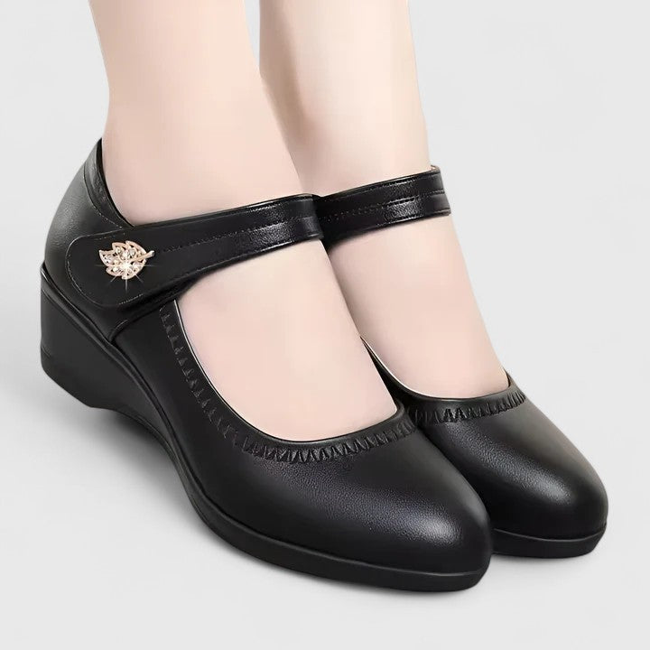 ÉLISE | ZAPATOS MERCEDITAS DE CUÑA CÓMODOS