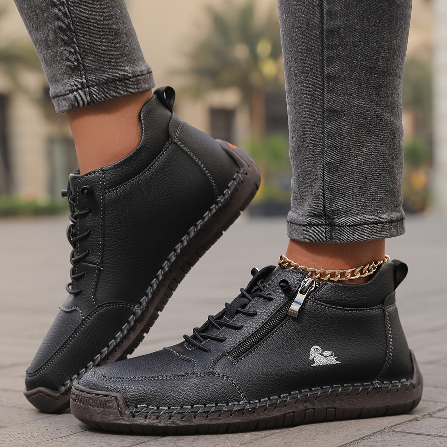 Mila — Sneakers cómodas y con soporte con cremallera
