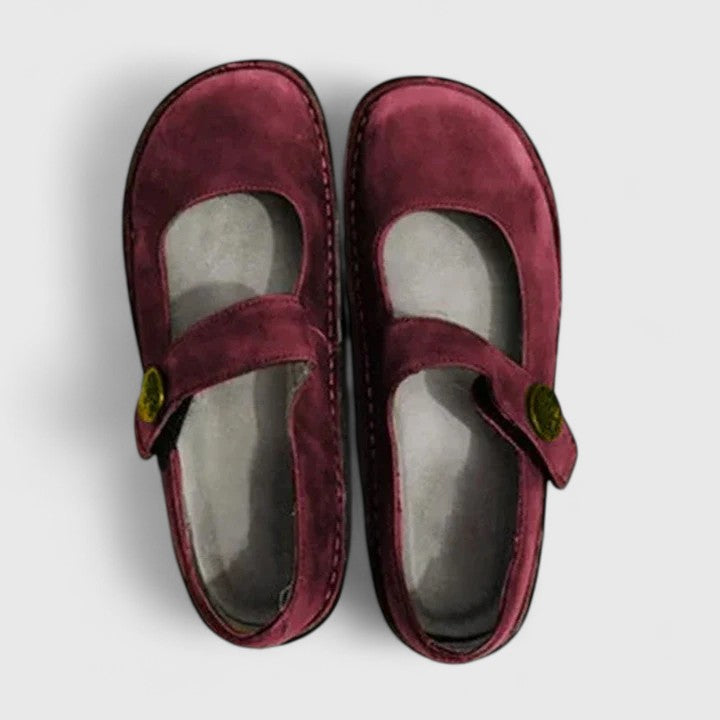 MONIQUE | ZAPATOS MERCEDITAS DE CUERO ENVEJECIDO