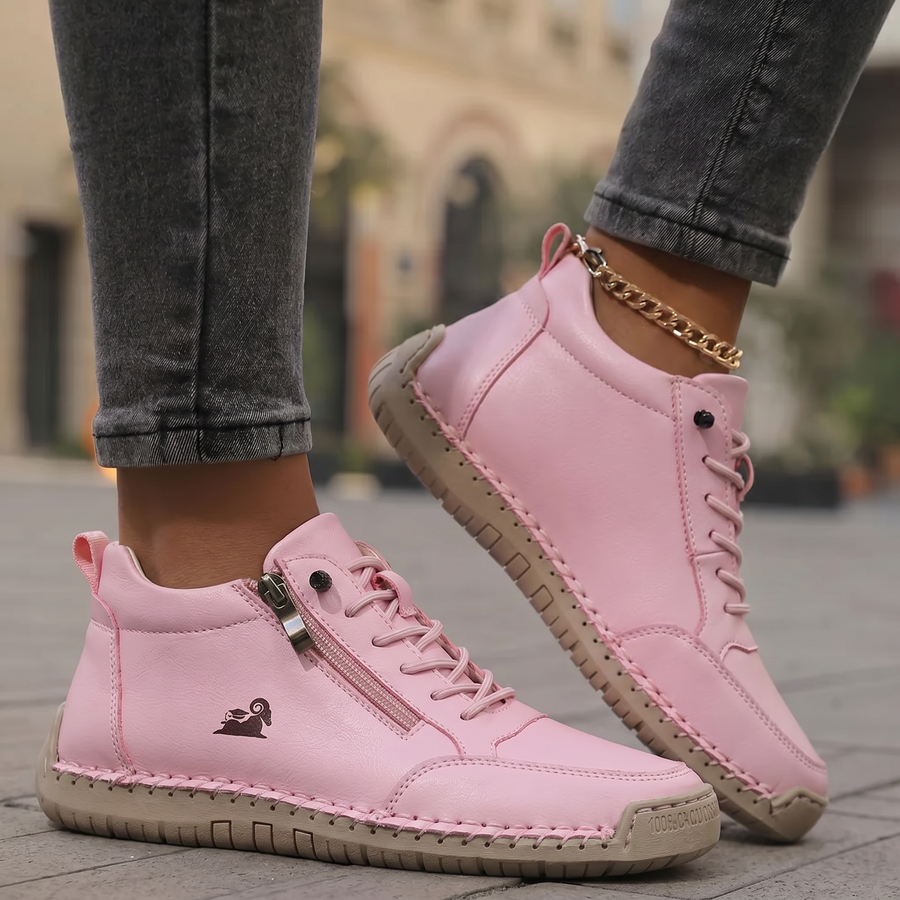 Mila — Sneakers cómodas y con soporte con cremallera