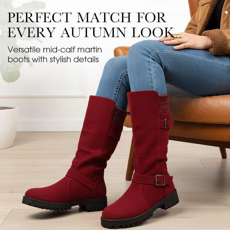 👢 ¡50% DE DESCUENTO AHORA! 🔥 Botas de ante Chica para mujer - estilo europeo y suela antideslizante, comodidad todo el d