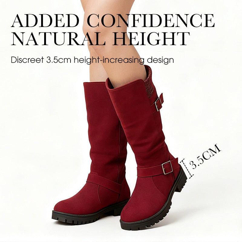 👢 ¡50% DE DESCUENTO AHORA! 🔥 Botas de ante Chica para mujer - estilo europeo y suela antideslizante, comodidad todo el d