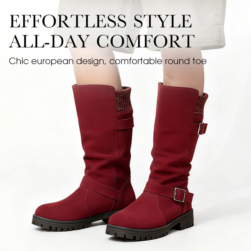 👢 ¡50% DE DESCUENTO AHORA! 🔥 Botas de ante Chica para mujer - estilo europeo y suela antideslizante, comodidad todo el d