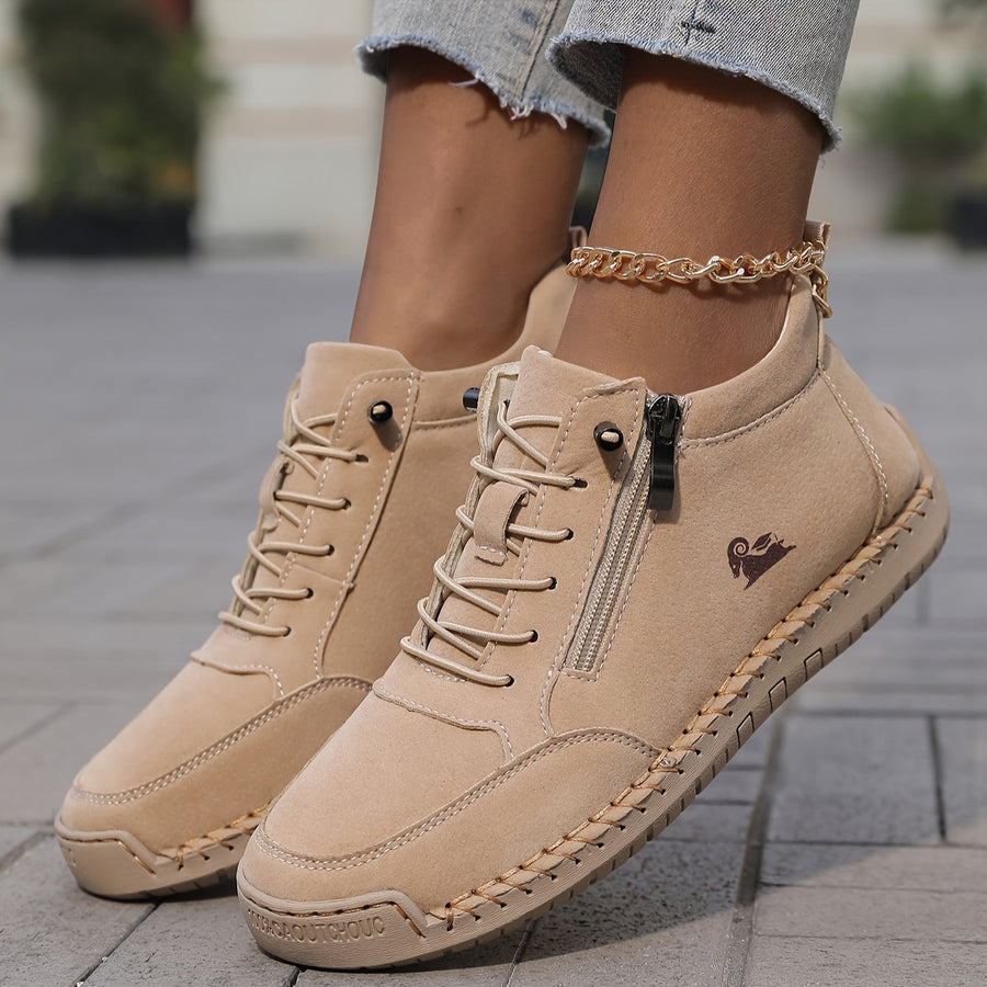 Mila — Sneakers cómodas y con soporte con cremallera