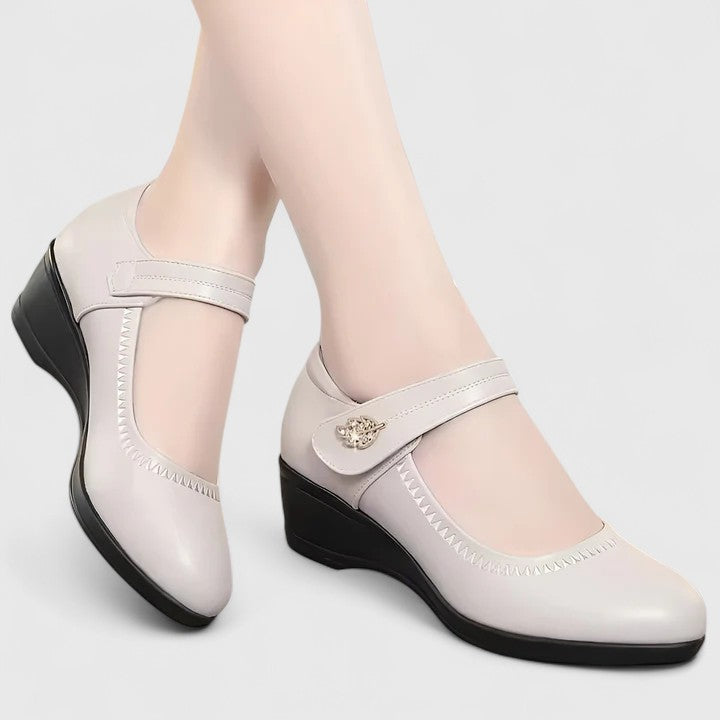 ÉLISE | ZAPATOS MERCEDITAS DE CUÑA CÓMODOS