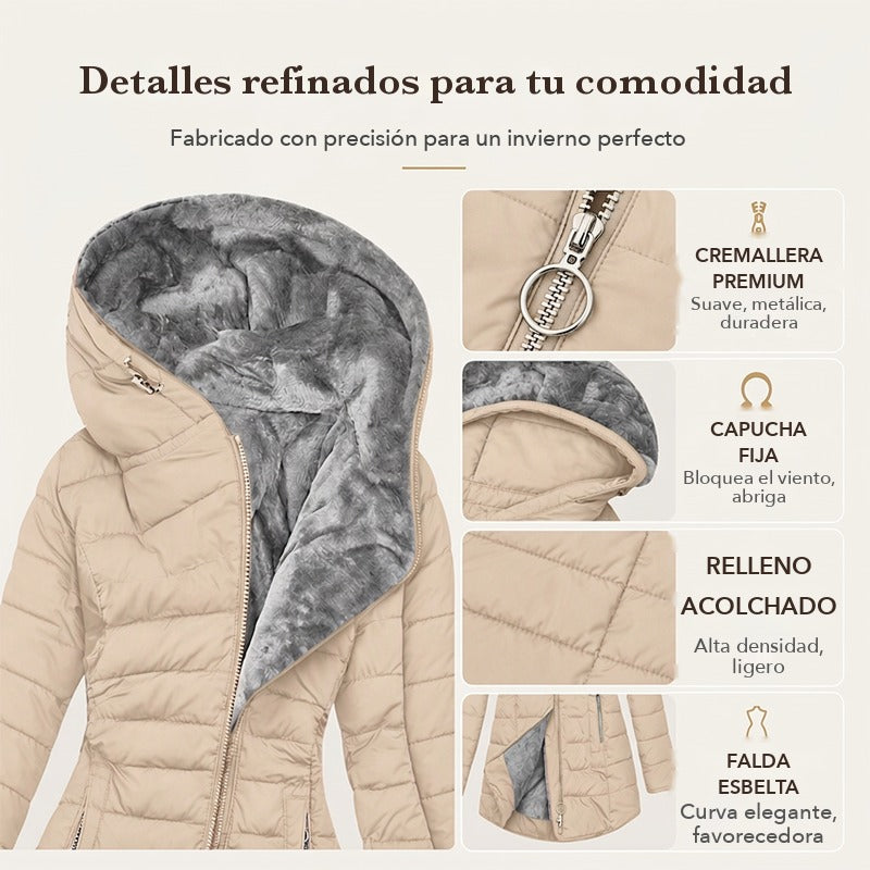 👥 ¡Más de 80.000 compradores ya lo tienen! Abrigo de invierno con capucha y aislamiento para mujer