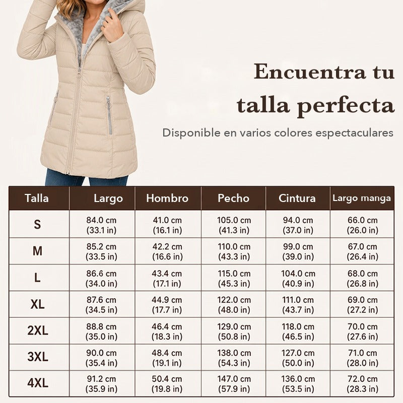 👥 ¡Más de 80.000 compradores ya lo tienen! Abrigo de invierno con capucha y aislamiento para mujer