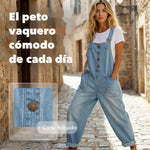👖🔥 50% DE DESCUENTO 💥 Peto vaquero baggy con bolsillos para mujer – casual, cómodo y a la última ✨
