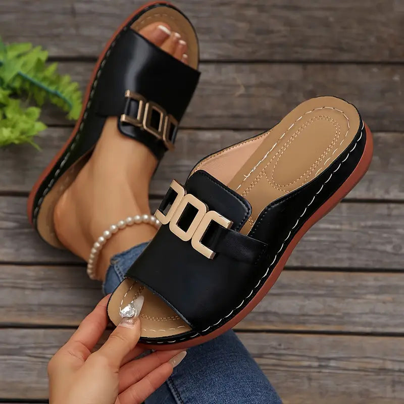 💞Máxima comodidad - Sandalias de cuña ortopédicas cómodas para mujer