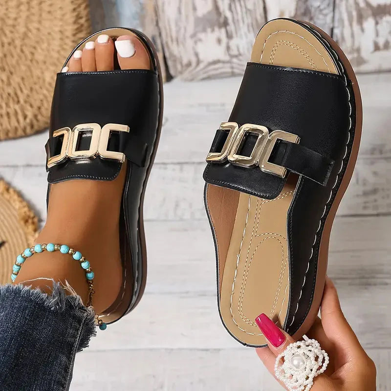 💞Máxima comodidad - Sandalias de cuña ortopédicas cómodas para mujer