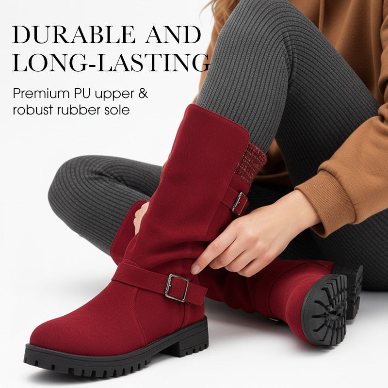👢 ¡50% DE DESCUENTO AHORA! 🔥 Botas de ante Chica para mujer - estilo europeo y suela antideslizante, comodidad todo el d