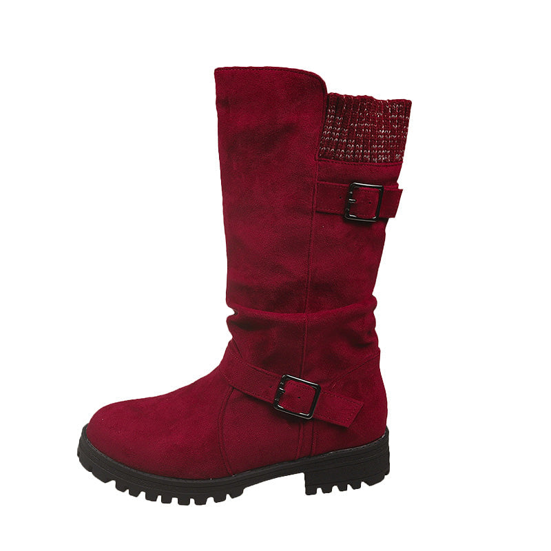 👢 ¡50% DE DESCUENTO AHORA! 🔥 Botas de ante Chica para mujer - estilo europeo y suela antideslizante, comodidad todo el d