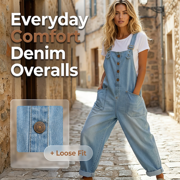 👖🔥 50% DE DESCUENTO 💥 Peto vaquero baggy con bolsillos para mujer – casual, cómodo y a la última ✨