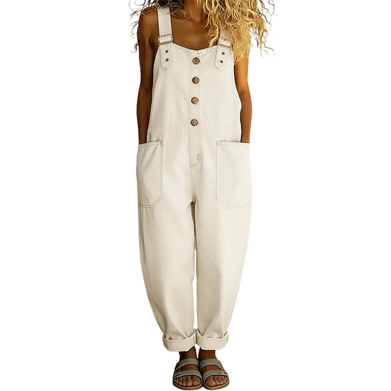 👖🔥 50% DE DESCUENTO 💥 Peto vaquero baggy con bolsillos para mujer – casual, cómodo y a la última ✨